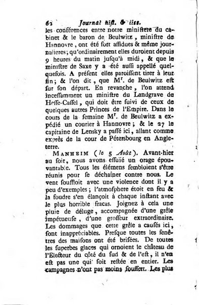 Journal historique et littéraire