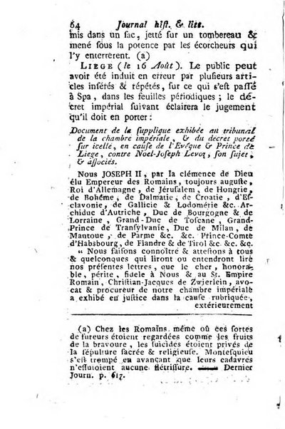 Journal historique et littéraire