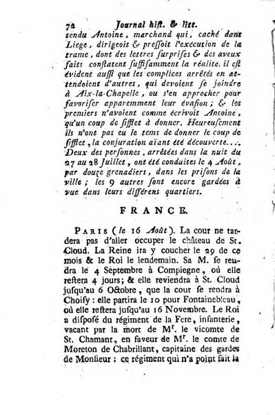 Journal historique et littéraire