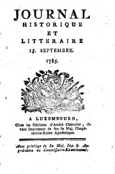 Journal historique et littéraire