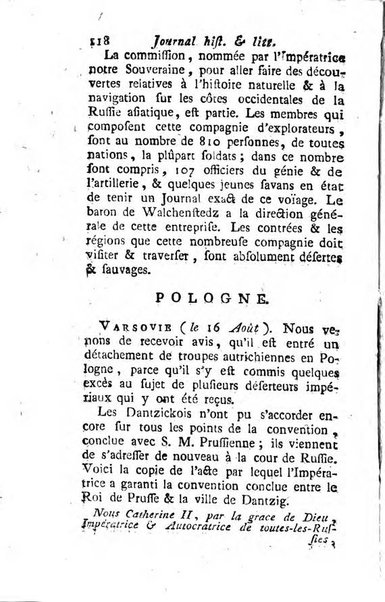 Journal historique et littéraire