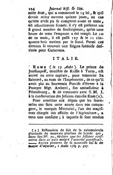 Journal historique et littéraire