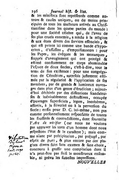 Journal historique et littéraire