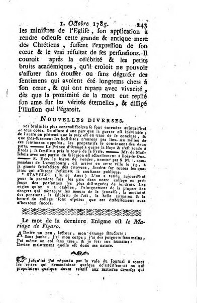 Journal historique et littéraire