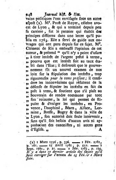 Journal historique et littéraire