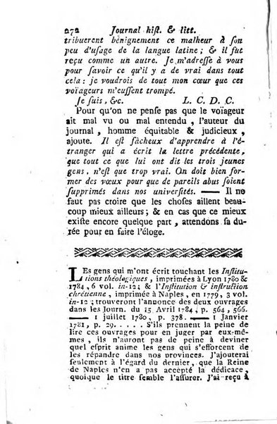 Journal historique et littéraire