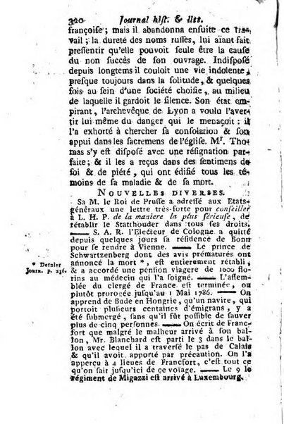 Journal historique et littéraire