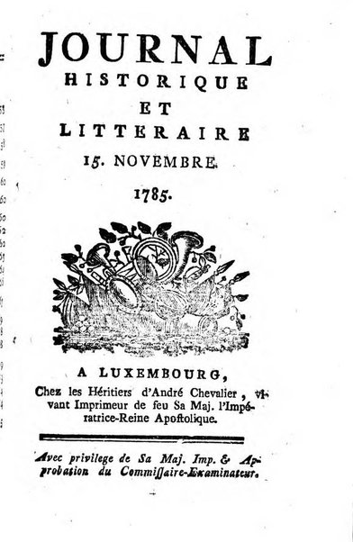 Journal historique et littéraire