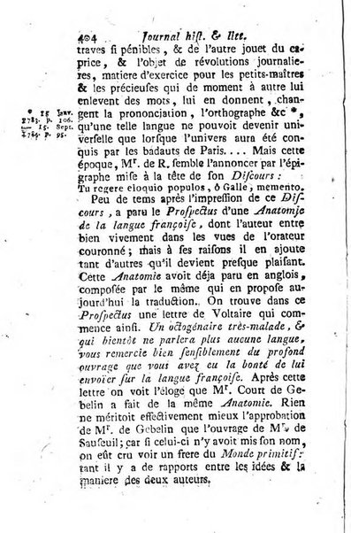 Journal historique et littéraire