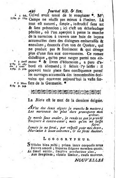 Journal historique et littéraire