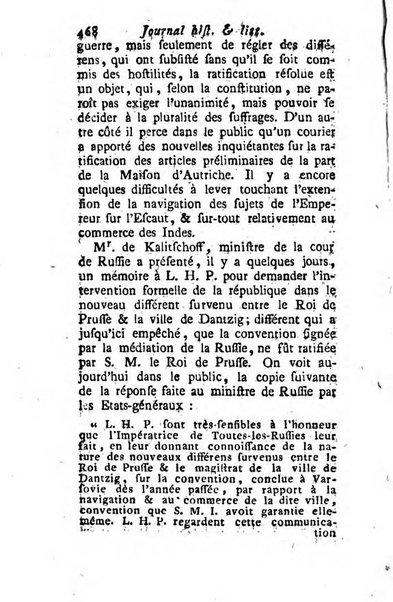 Journal historique et littéraire