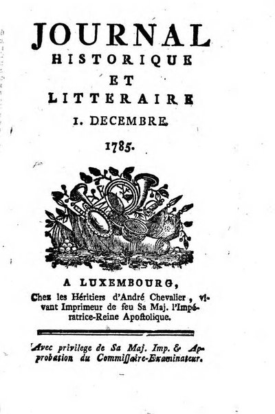 Journal historique et littéraire