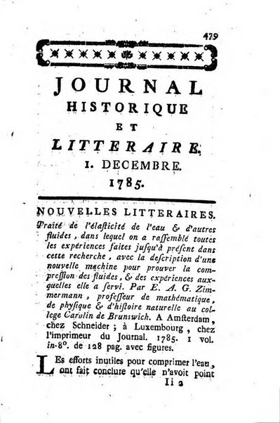 Journal historique et littéraire