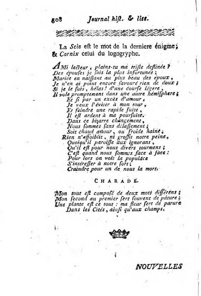 Journal historique et littéraire