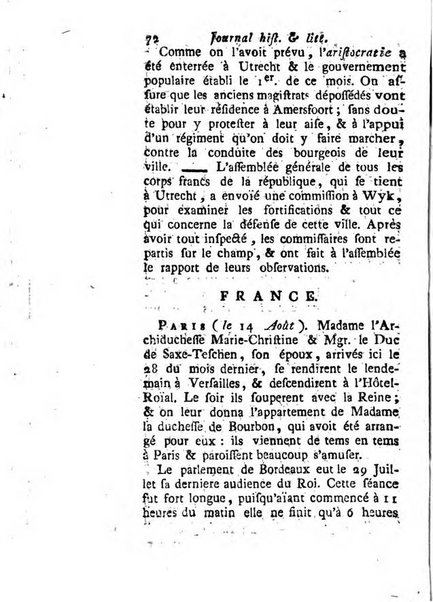 Journal historique et littéraire