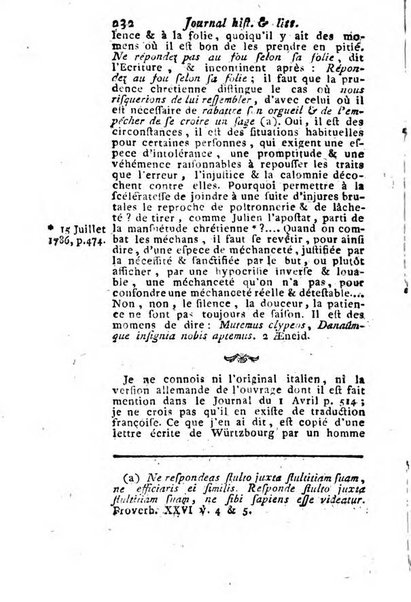 Journal historique et littéraire