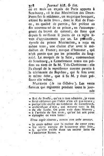 Journal historique et littéraire