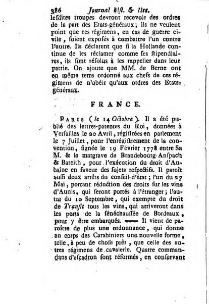 Journal historique et littéraire