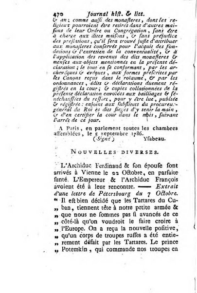 Journal historique et littéraire