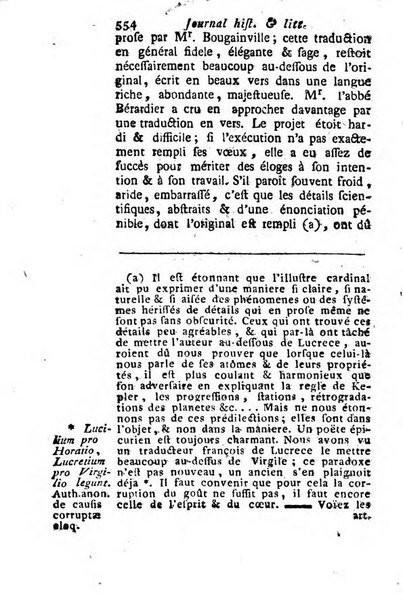 Journal historique et littéraire