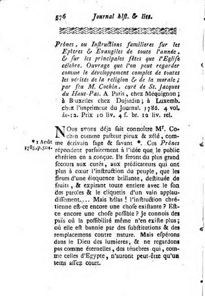 Journal historique et littéraire