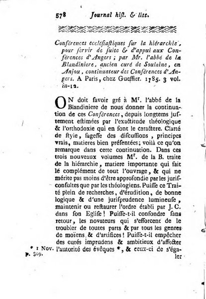 Journal historique et littéraire