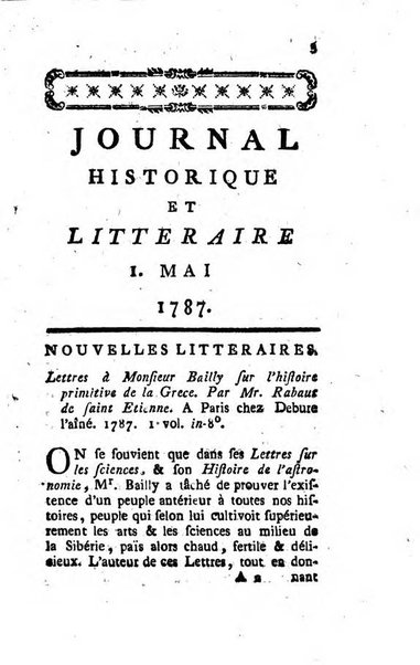 Journal historique et littéraire