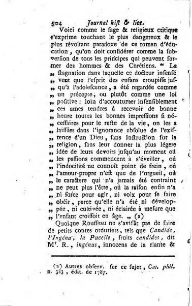 Journal historique et littéraire