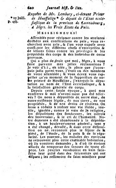 Journal historique et littéraire