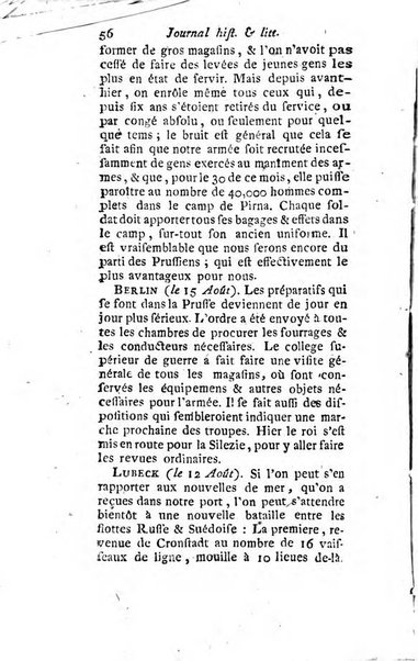 Journal historique et littéraire