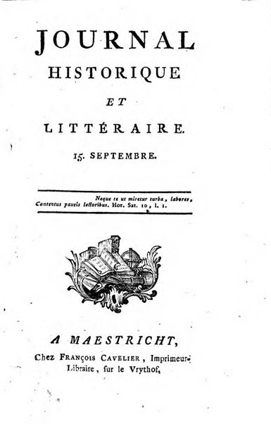 Journal historique et littéraire