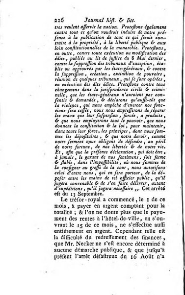 Journal historique et littéraire