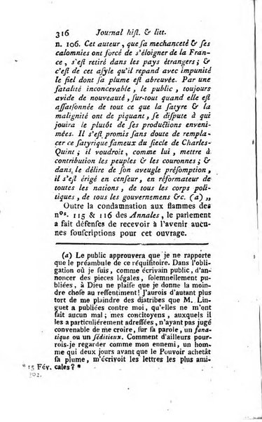 Journal historique et littéraire