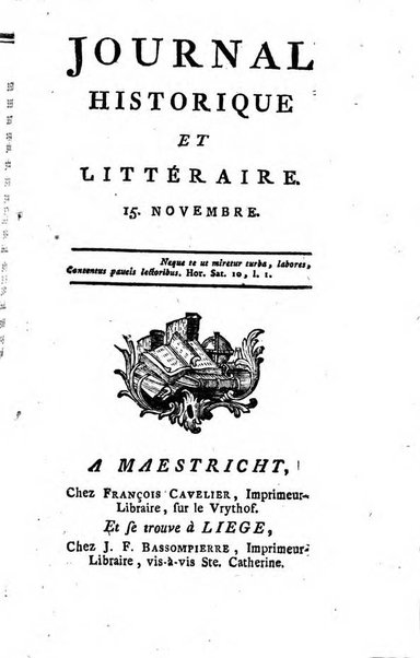 Journal historique et littéraire