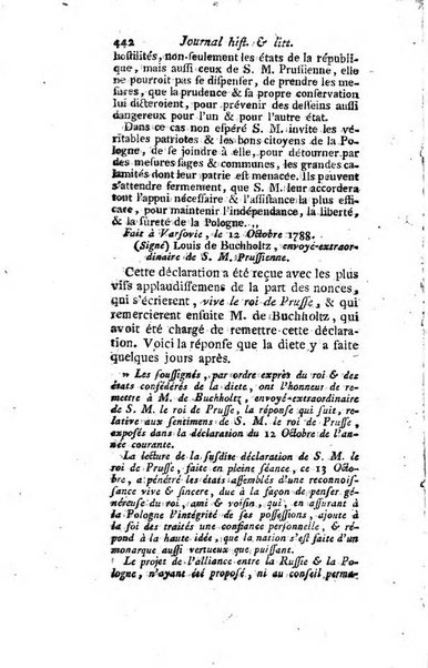 Journal historique et littéraire