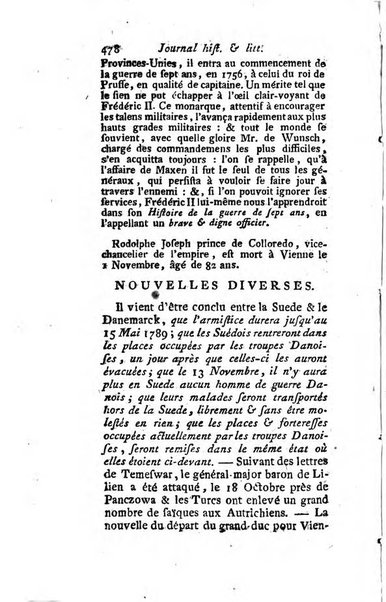 Journal historique et littéraire