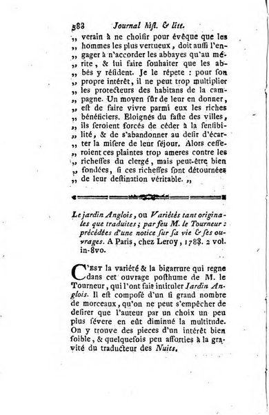 Journal historique et littéraire