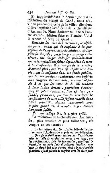 Journal historique et littéraire