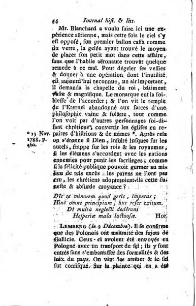 Journal historique et littéraire