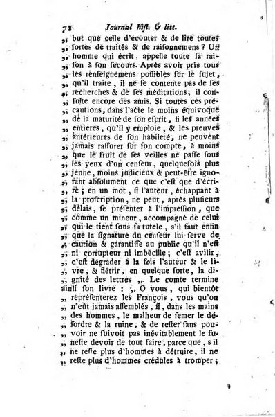 Journal historique et littéraire