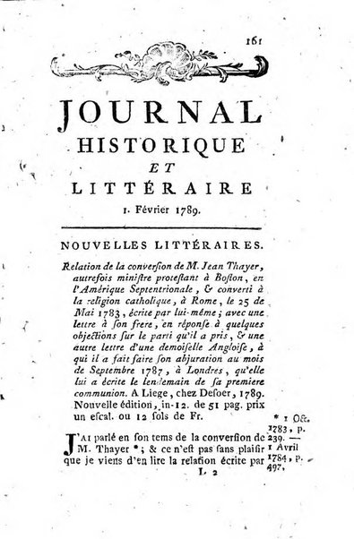 Journal historique et littéraire