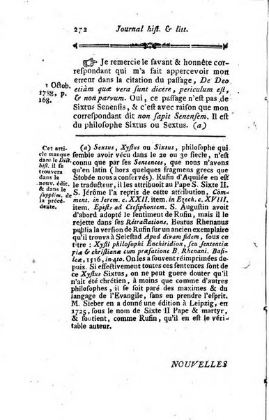 Journal historique et littéraire