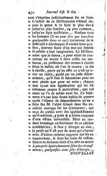 Journal historique et littéraire