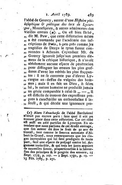 Journal historique et littéraire