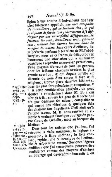 Journal historique et littéraire