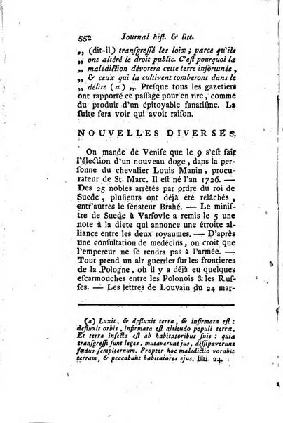 Journal historique et littéraire