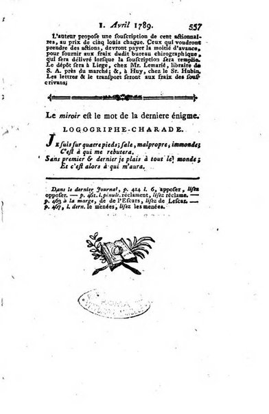 Journal historique et littéraire