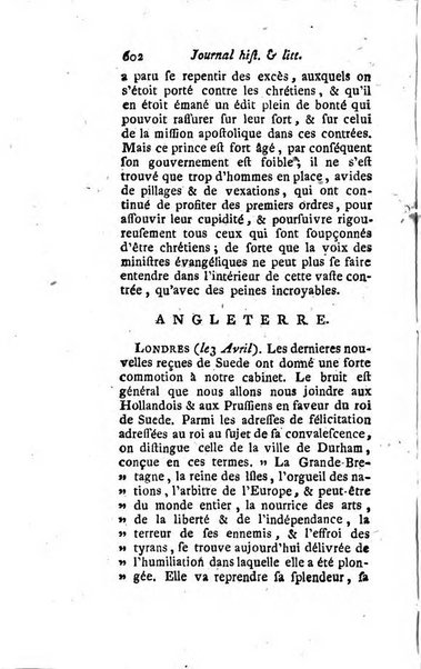 Journal historique et littéraire