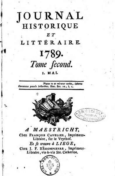 Journal historique et littéraire