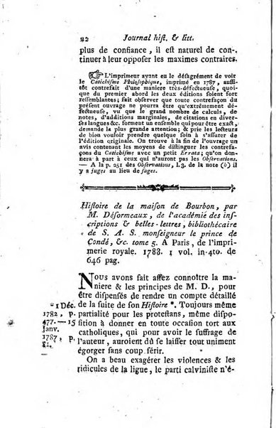 Journal historique et littéraire